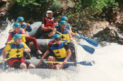 Whitewater Rafting with an outfitter on the California  Salmon